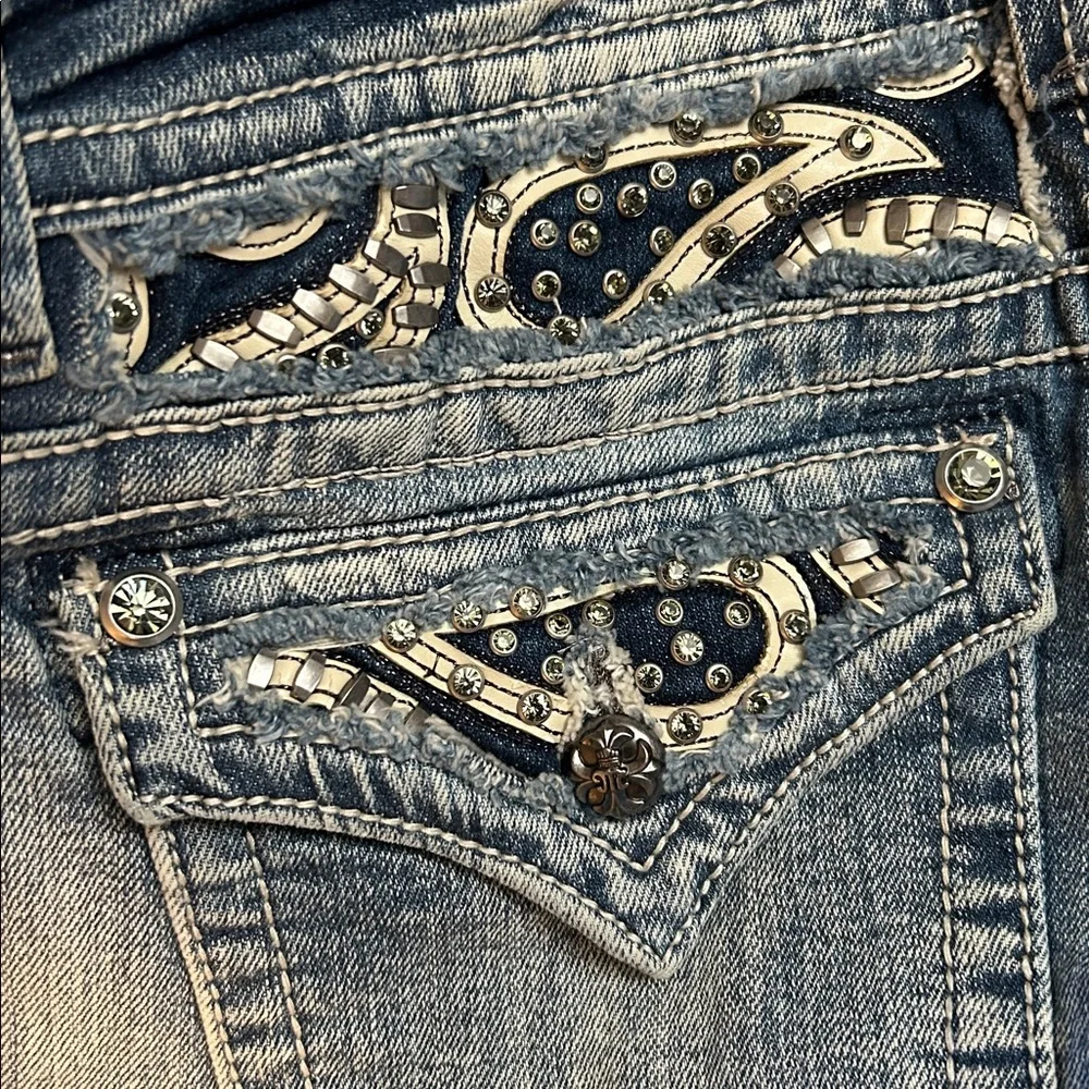 Miss Me 30 NWOT Blue Denim Jeans - Picture 6 of 16